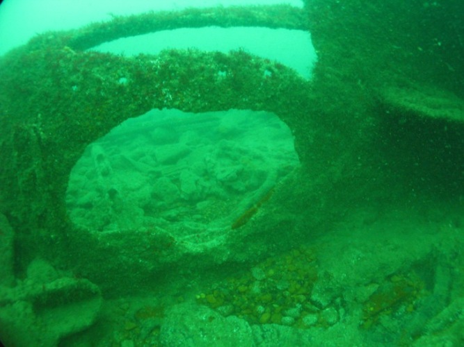 A wreck  off the Isle of Wight